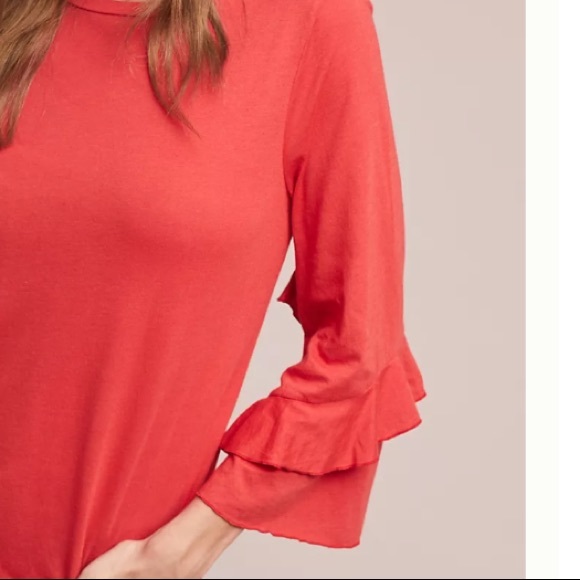 NWT Chelsea Ruffled Tee S - Picture 6 of 8